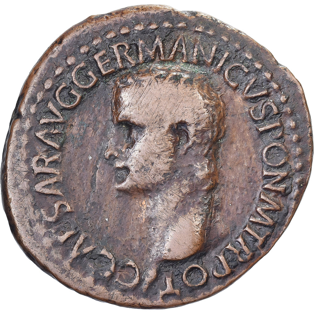 Caligula, As, 37-38, Rome, Bronzen, FR+, RIC:38