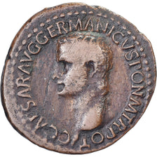 Caligula, As, 37-38, Rome, Bronzen, FR+, RIC:38