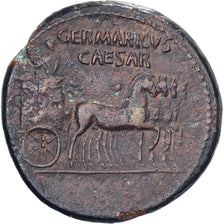 Germanicus, Dupondius, 37-41, Rome, Bronce, MBC
