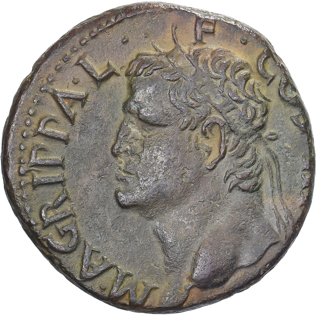 Agrippa, As, 37-41, Rome, Bronze, AU(50-53)