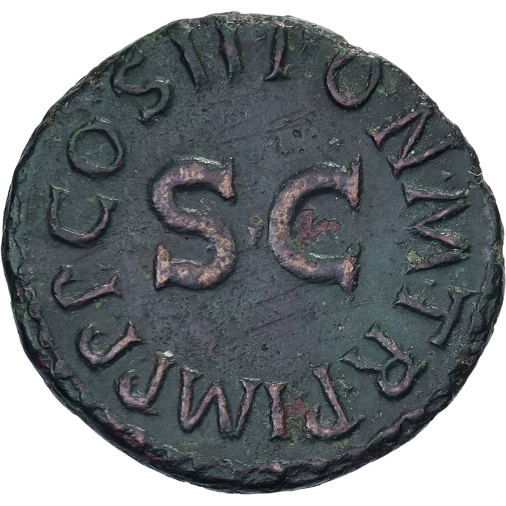 Claudius, Quadrans, 41-54, Rome, Bronze, SS+, RIC:91