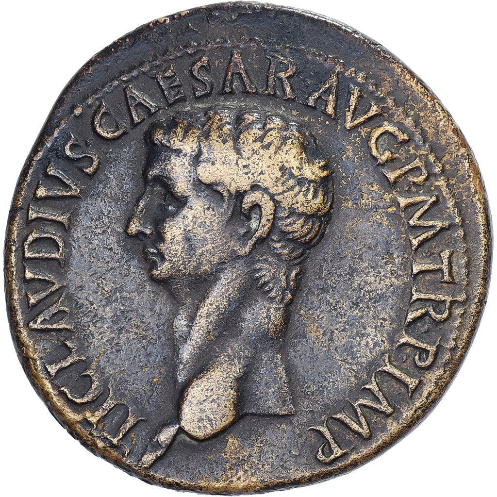 Claudius, Dupondius, 41-50, Rome, Bronze, SS+, RIC:94