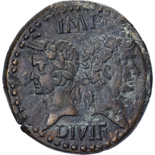 Augustus & Agrippa, Dupondius, 9-3 BC, Nemausus, Bronce, MBC+, RIC:158