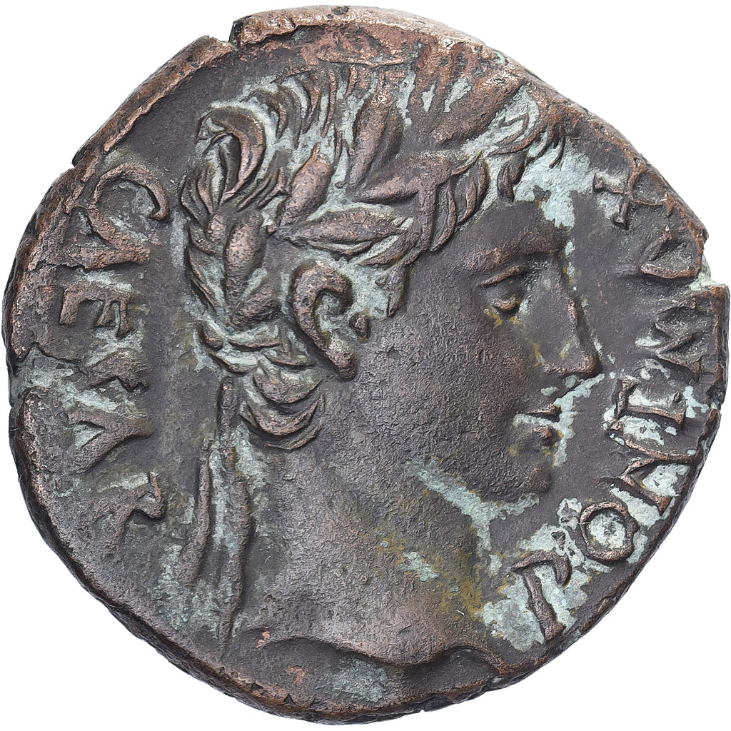 Augustus, As, 10-6 BC, Lugdunum, Bronze, EF(40-45), RIC:I-230