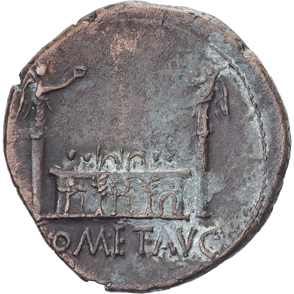 Augustus, As, 10-6 BC, Lugdunum, Bronze, EF(40-45), RIC:I-230
