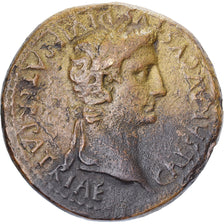 Auguste, Sesterz, 9-14, Lyon - Lugdunum, Bronze, S+, RIC:I-231A