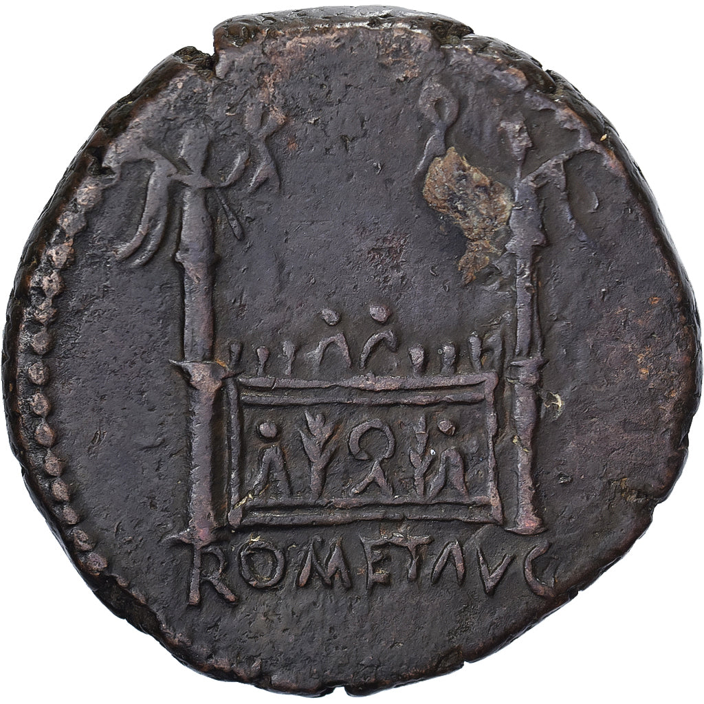 Tiberius, Dupondius/As, 12-14, Lyon - Lugdunum, Bronze, SS, RIC:244