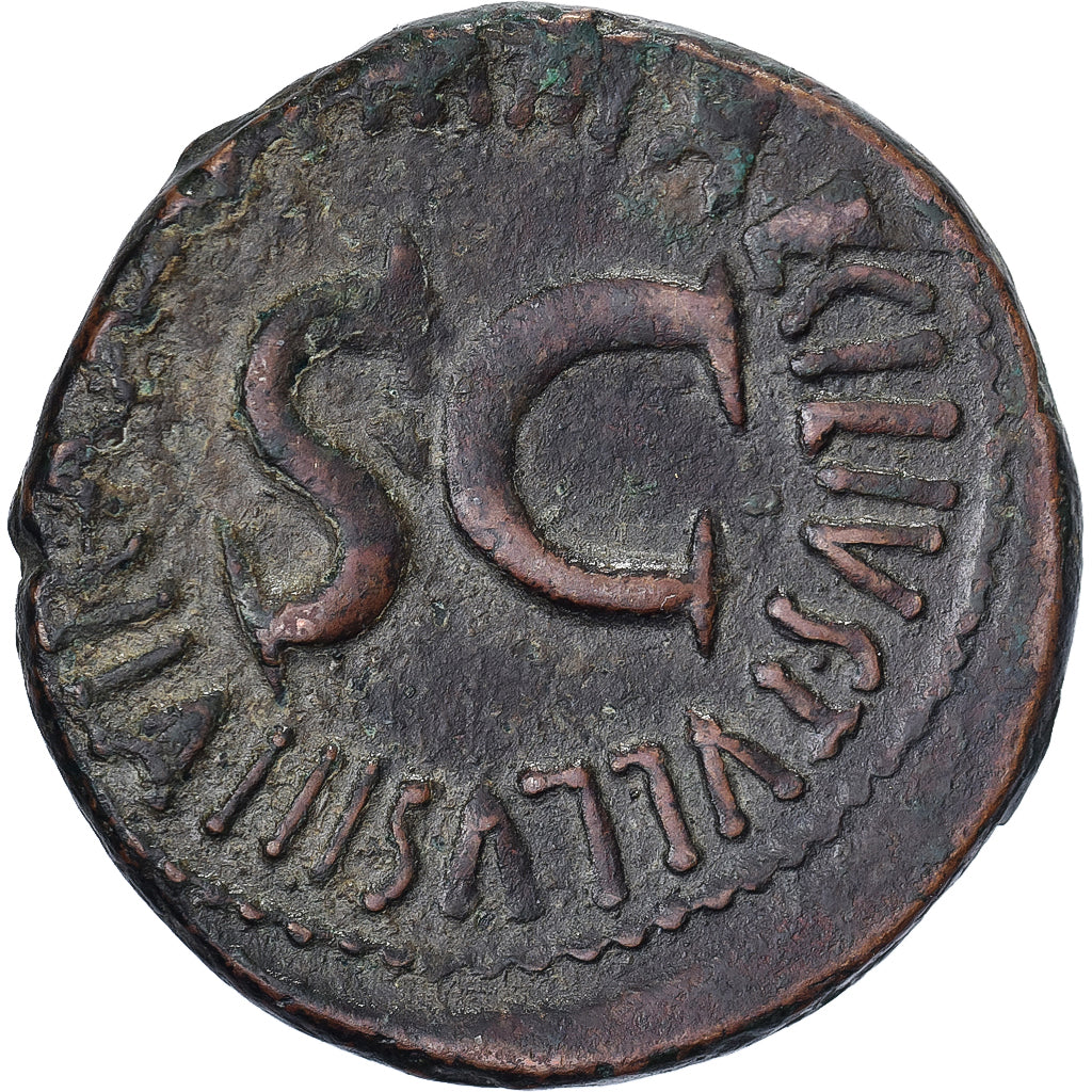 Auguste, As, 7 BC, Rome, Bronze, S+, RIC:435