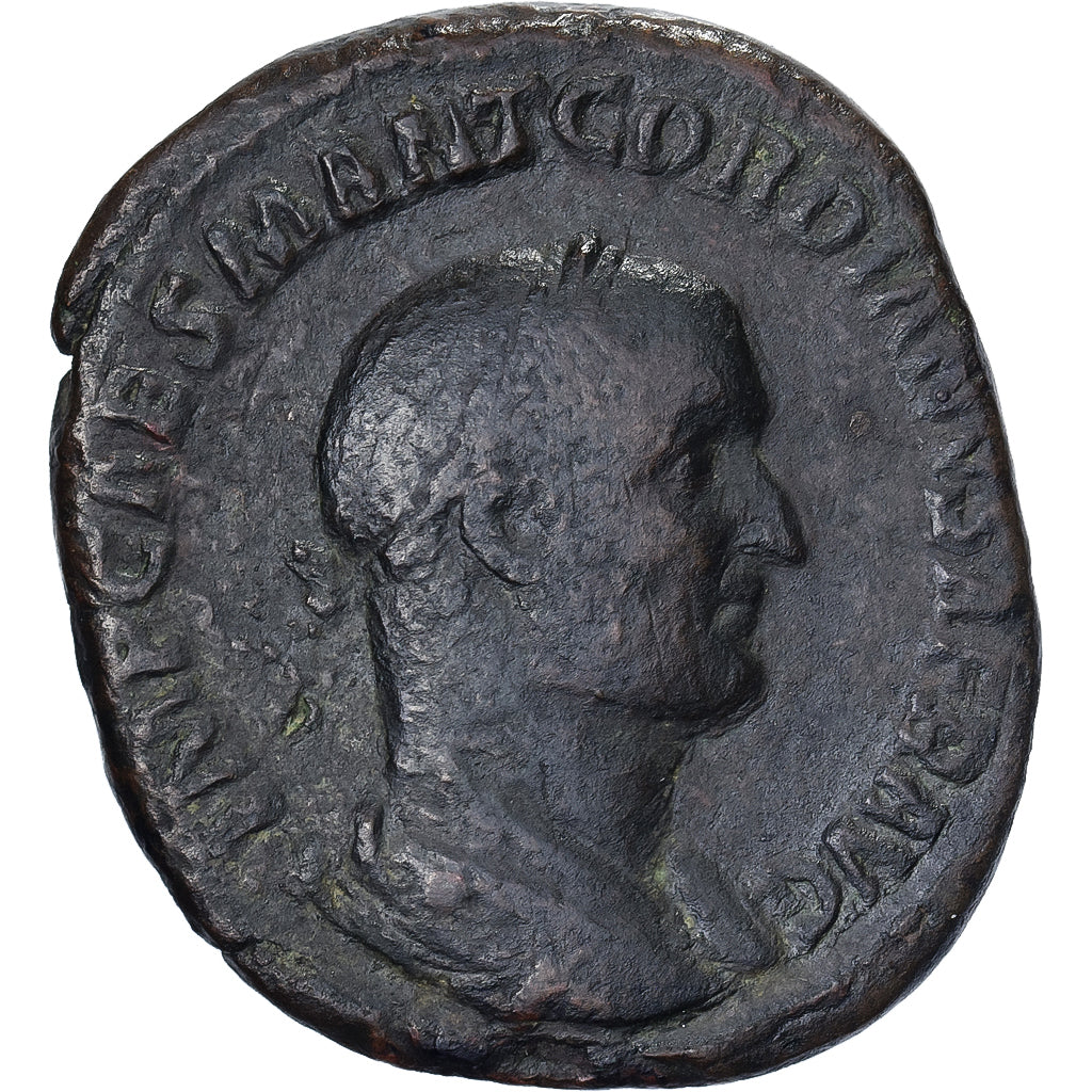 Gordian I, Sestercio, 238, Rome, Bronce, BC+, RIC:9