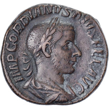 Gordiaans III, Sestertius, 241-243, Rome, Bronzen, ZF