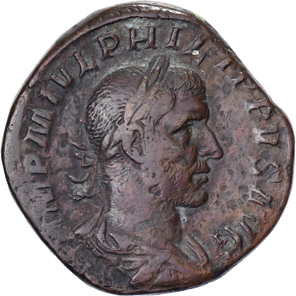 Philip I, Sestertius, 244-249, Rome, Bronze, VF(30-35), RIC:185