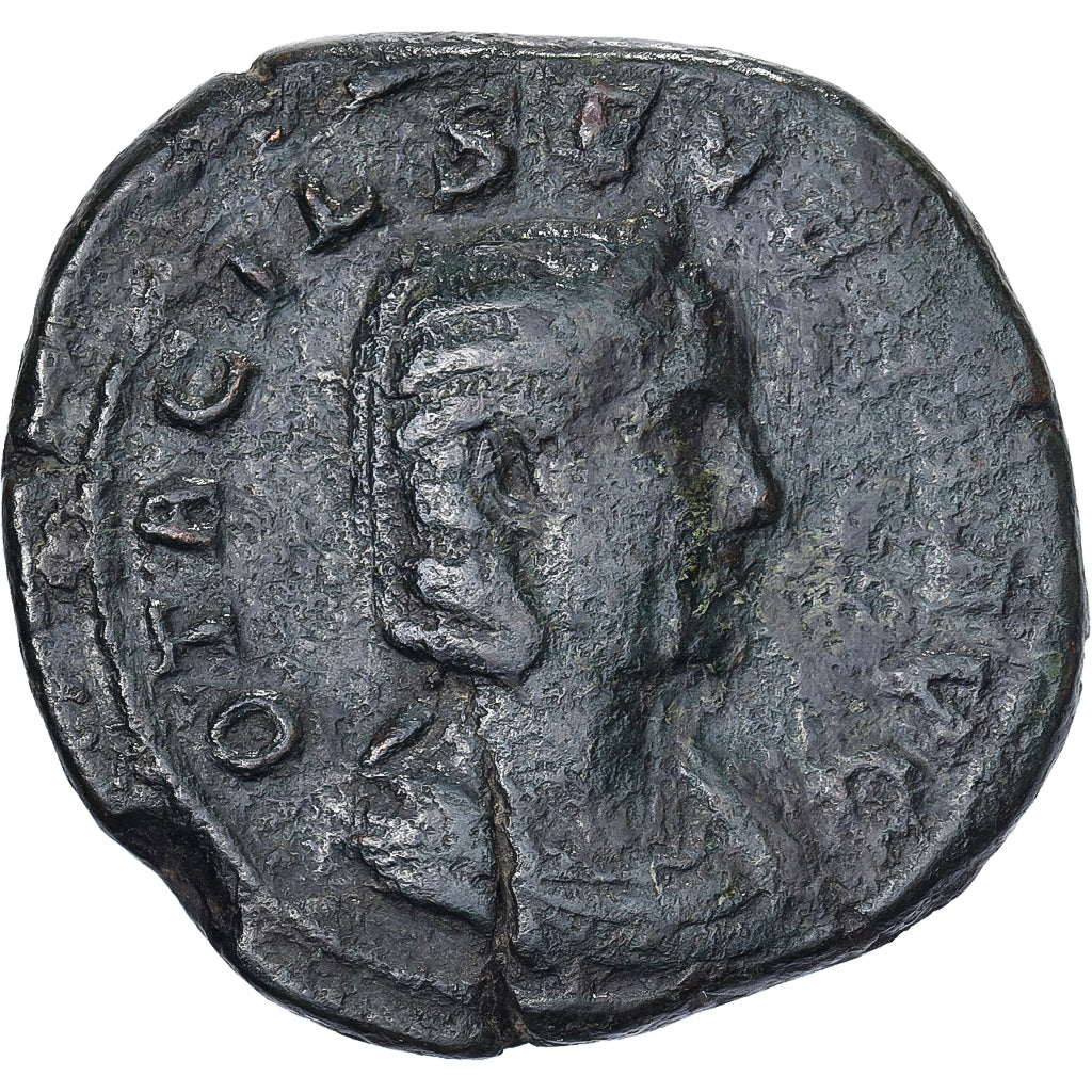 Otacilia Severa, Sestercio, 244-249, Rome, Bronce, BC+, RIC:203