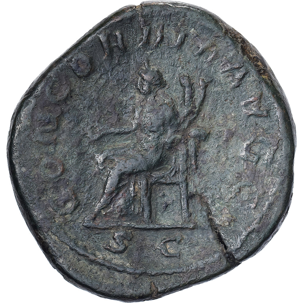 Otacilia Severa, Sestercio, 244-249, Rome, Bronce, BC+, RIC:203