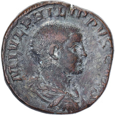 Philip II, Sesterz, 244-246, Rome, Bronze, SS, RIC:256