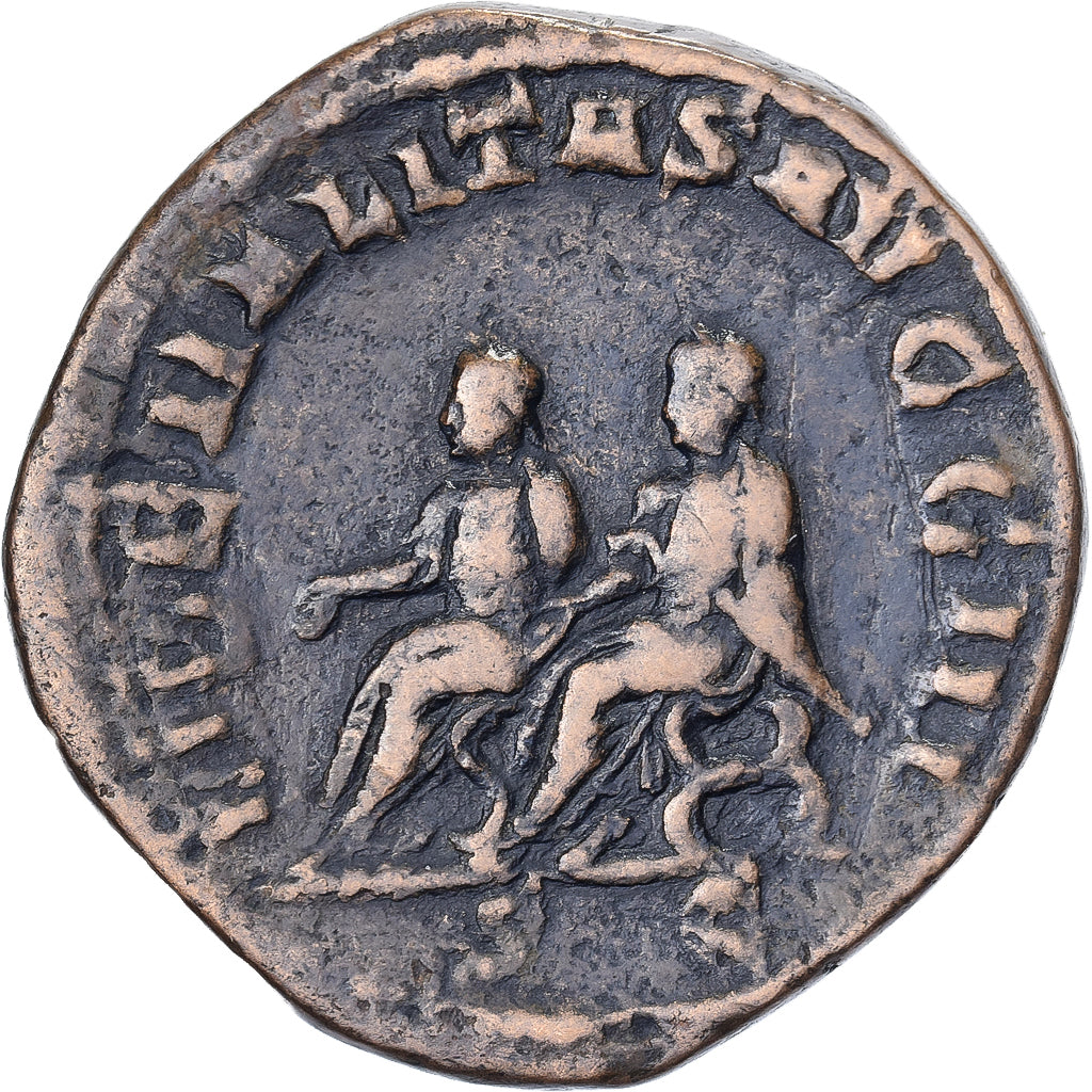 Philip I the Arab & Philip II, Sesterz, 246-249, Rome, Bronze, S+, RIC:267