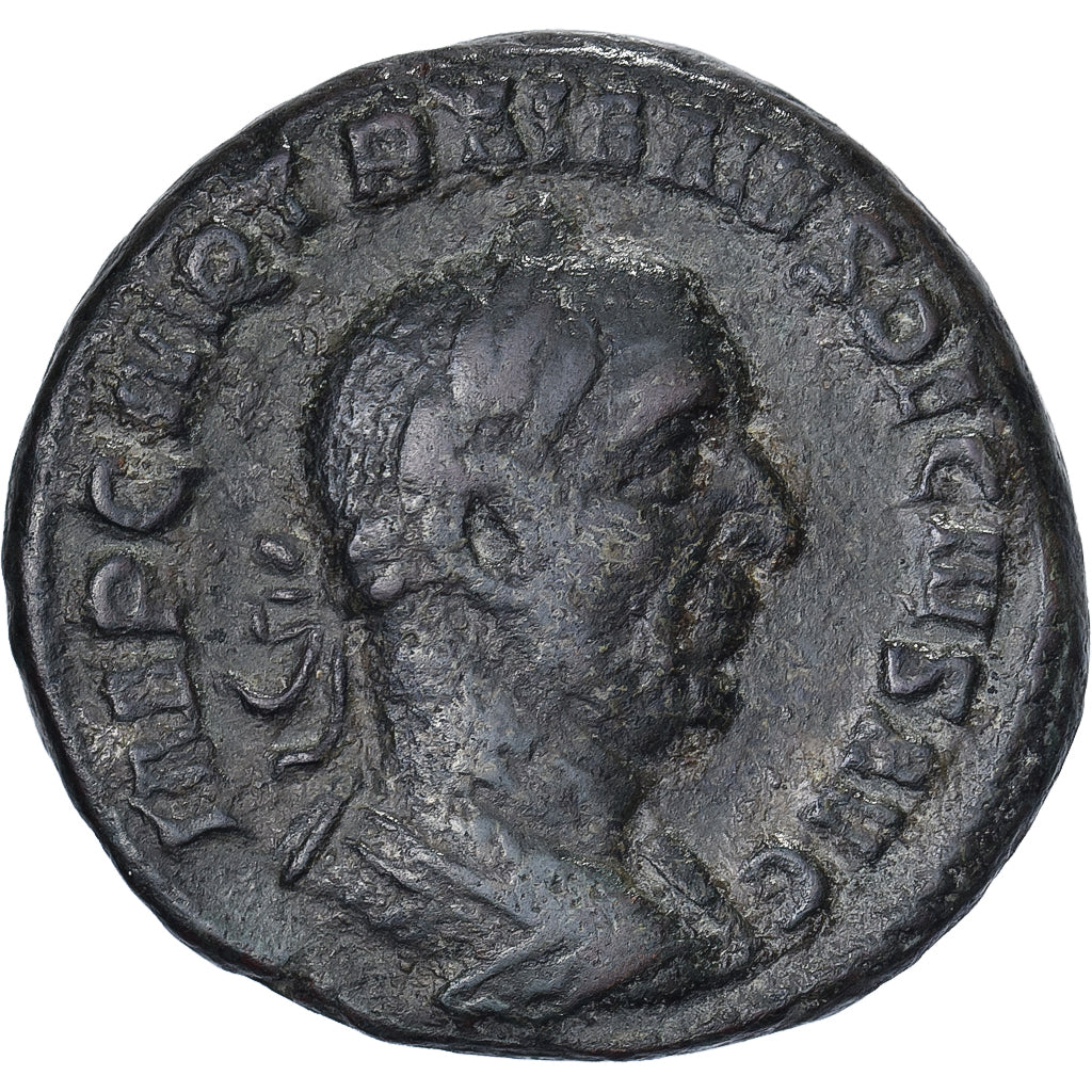 Trajan Decius, As, 249-251, Rome, Bronze, S+, RIC:113