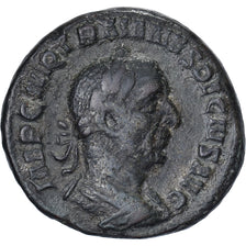 Trajan Decius, As, 249-251, Rome, Bronze, S+, RIC:113