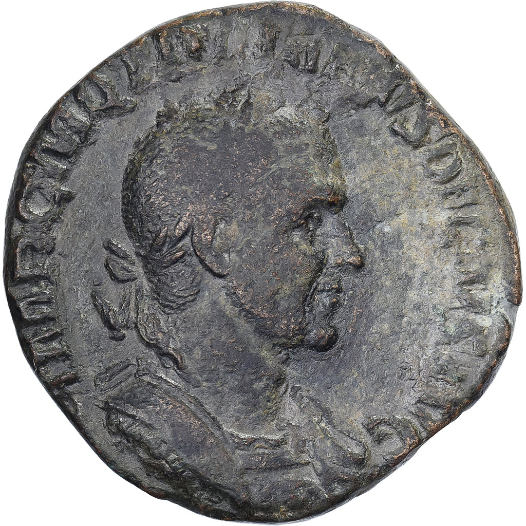 Trajan Decius, Sestercio, 249-251, Rome, Bronce, BC+