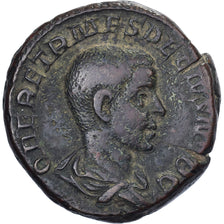 Herennius Etruscus, Dupondius/As, 250-251, Rome, Bronce, BC+, RIC:167