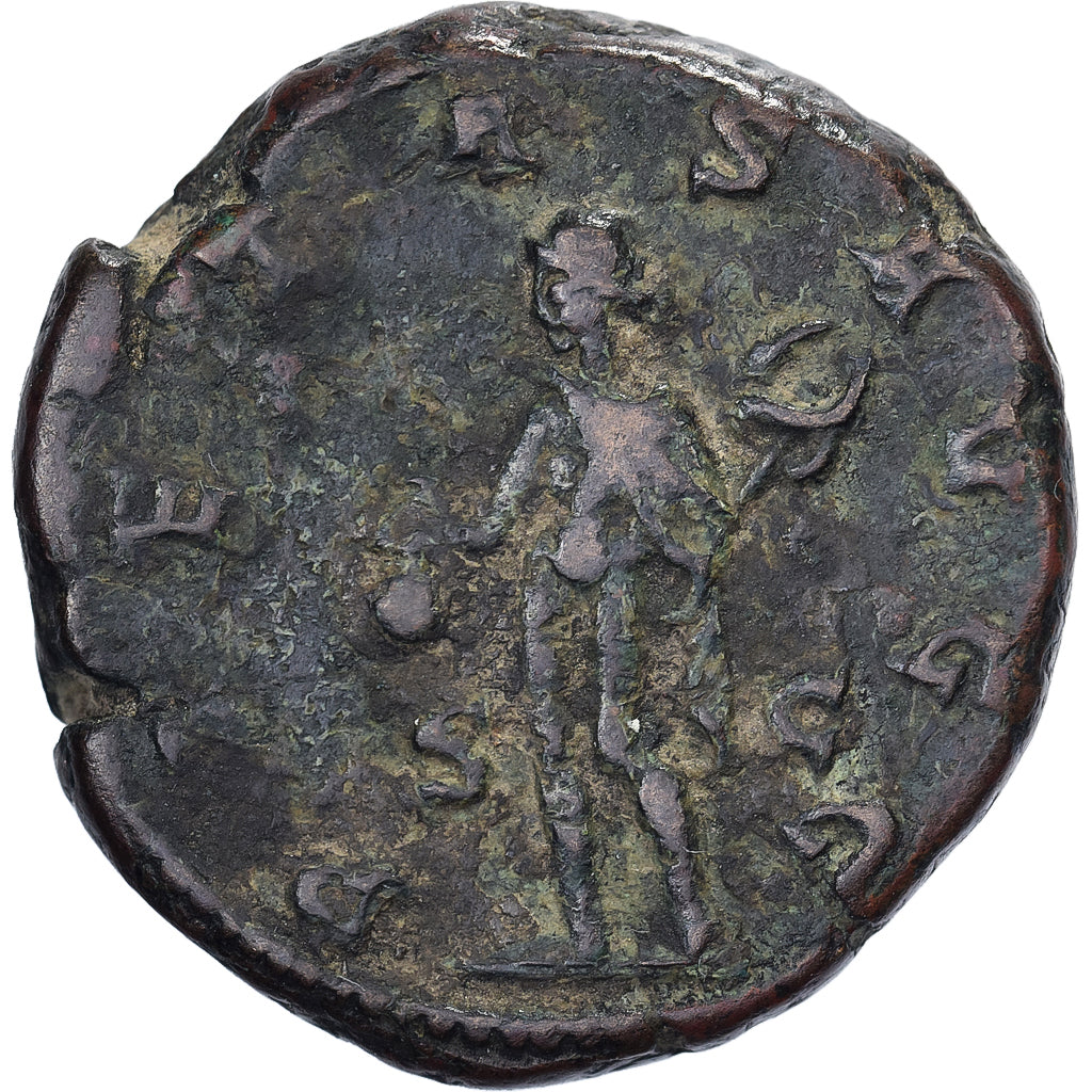 Herennius Etruscus, Dupondius/As, 250-251, Rome, Bronce, BC+, RIC:167