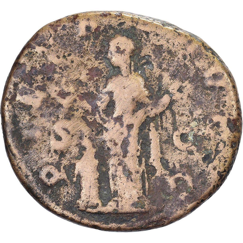 Trebonianus Gallus, As, 251-253, Rome, Bronce, BC+, RIC:117