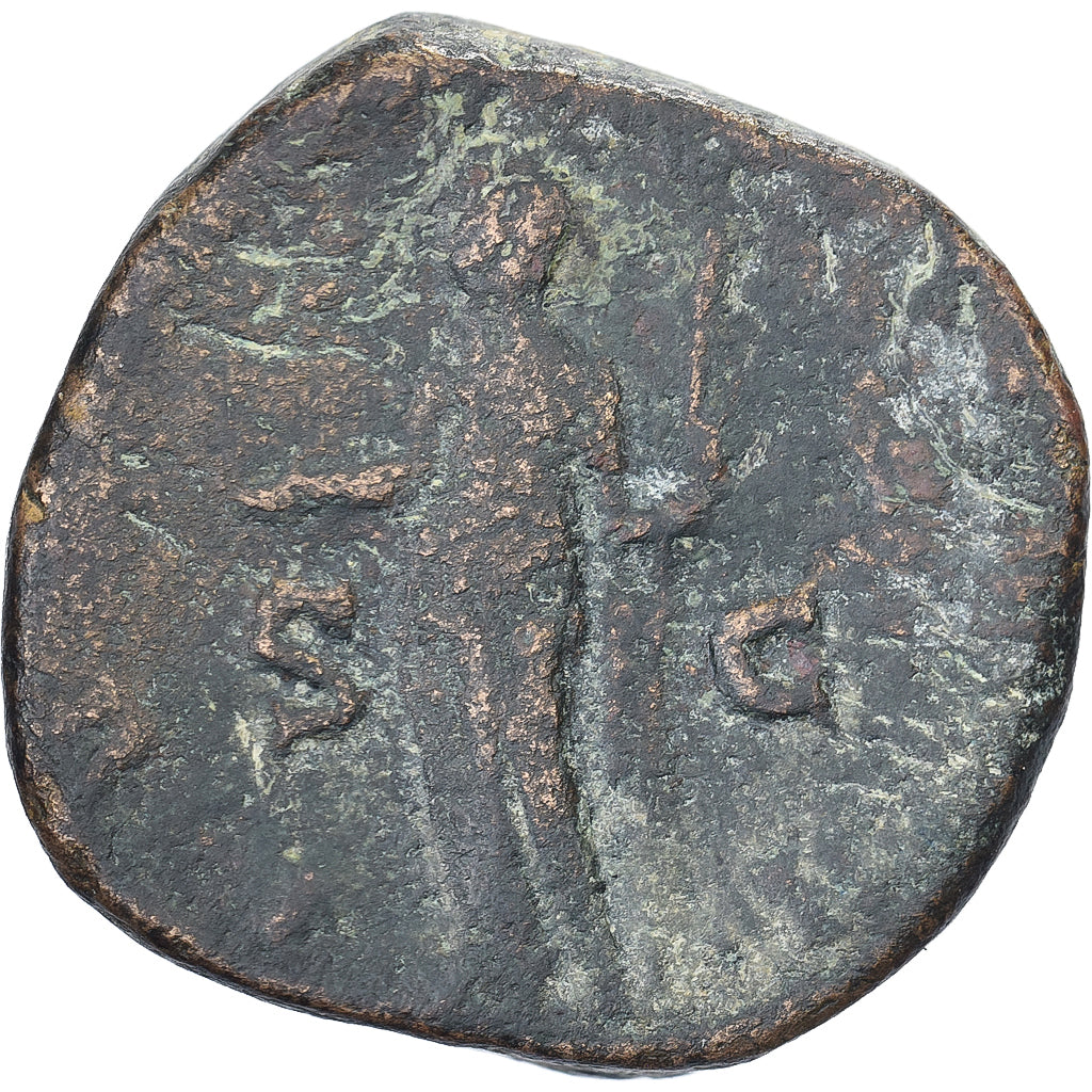 Salonina, Sesterzio, 255-256, Rome, Bronzo, B+, RIC:46