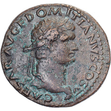 Domitian, As, 77-78, Lyon - Lugdunum, Bronce, MBC, RIC:1290