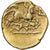 Aulerci Cenomani, 1/4 Stater, 2nd century BC, Goud, ZF, Delestrée:2156