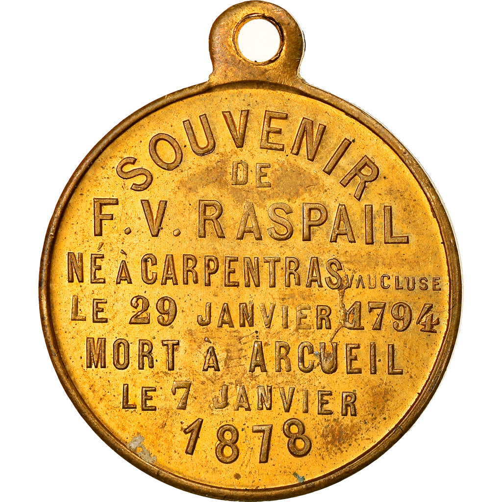 França, Medal, Souvenir de François Vincent Raspail, Políticas, Sociedade