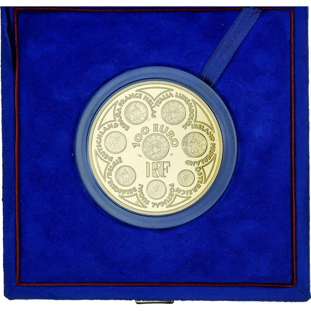 France, 100 Euro, Europa, Proof, 5 Oz, 2002, Monnaie de Paris, Gold, MS(65-70)