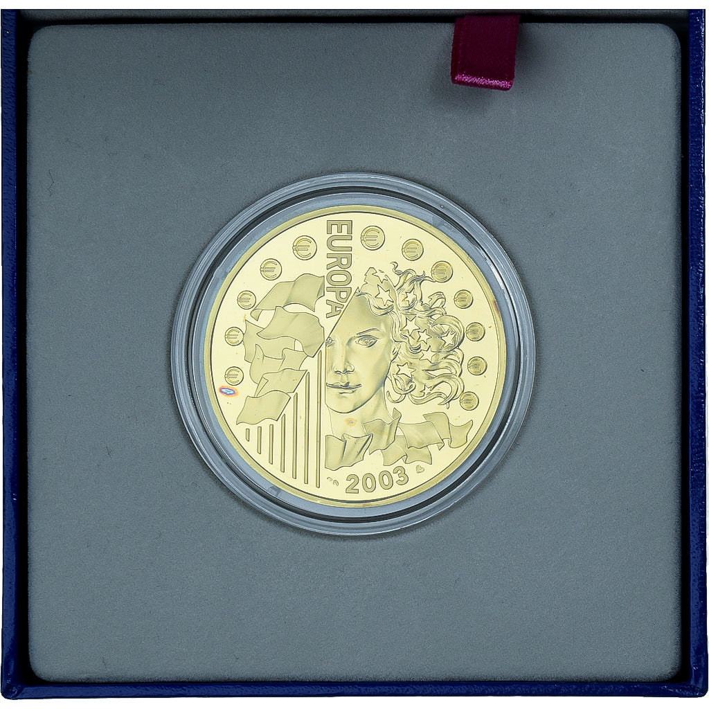 France, 50 Euro, Europa, 1 Oz, Proof, 2003, Monnaie de Paris, Gold, MS(65-70)