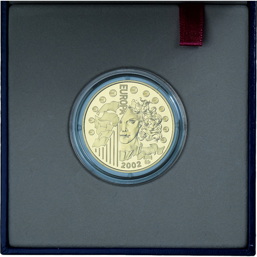 France, 20 Euro, Europa, 1/2 Oz, Proof, 2002, Monnaie de Paris, Gold, MS(65-70)