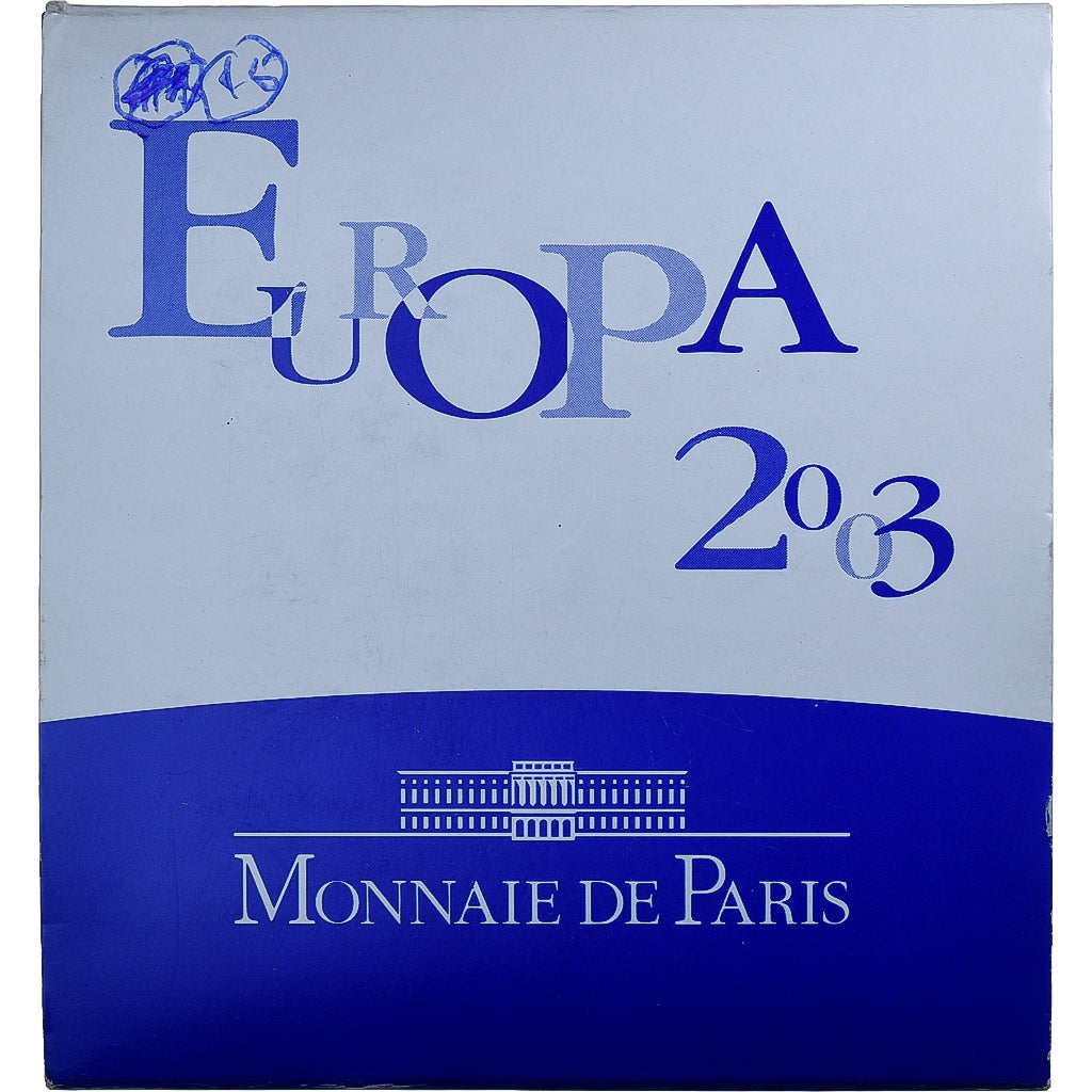 Francia, 20 Euro, Europa, 1/2 Oz, Proof, 2003, Monnaie de Paris, Oro, FDC