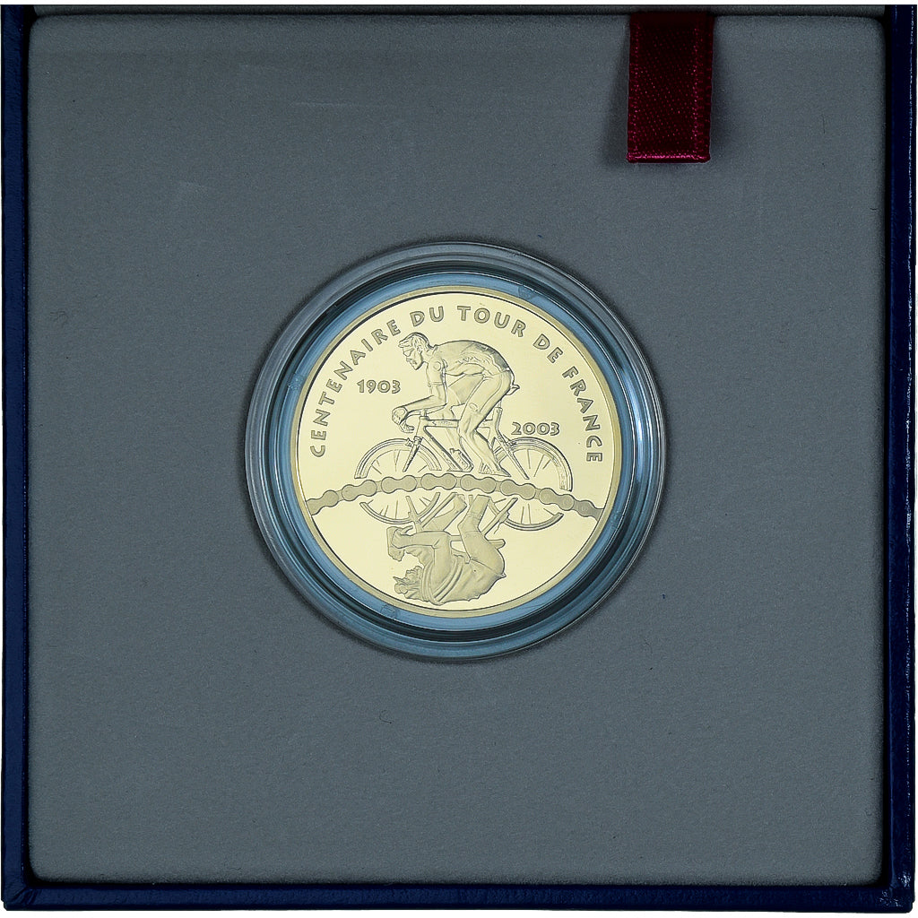 France, 20 Euro, Tour de France, Mountain Stage, 1/2 Oz, Proof, 2003