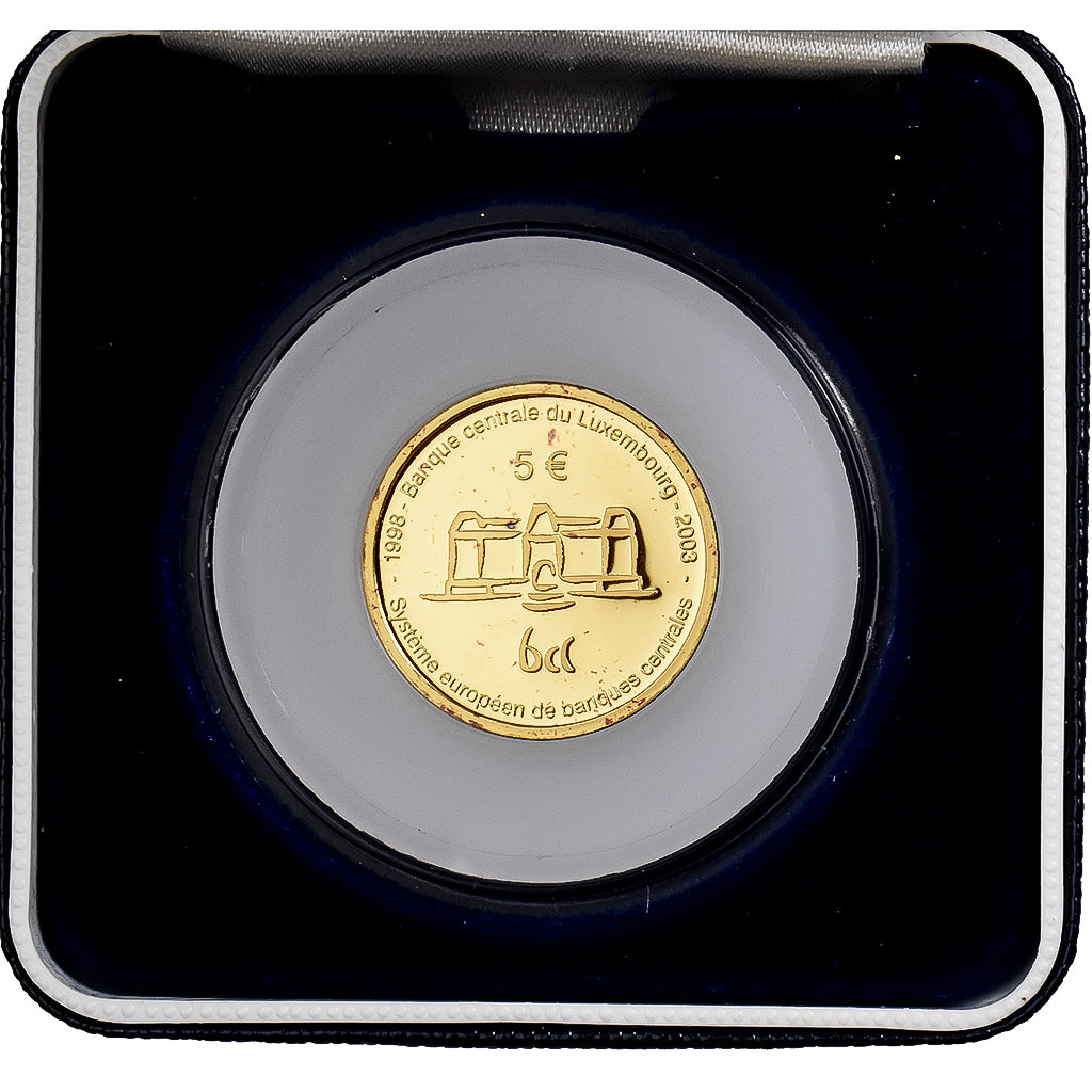 Luxembourg, 5 Euro, 1/5 Oz, Proof, 2003, Gold, MS(65-70)