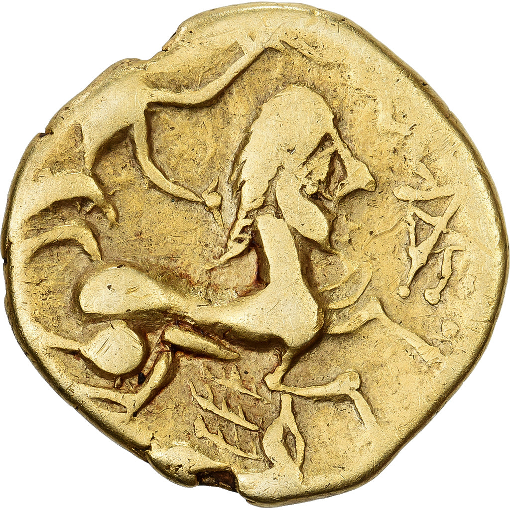Veneti, 1/4 Stater, 2nd century BC, Gold, VF(30-35), Delestrée:2128-30