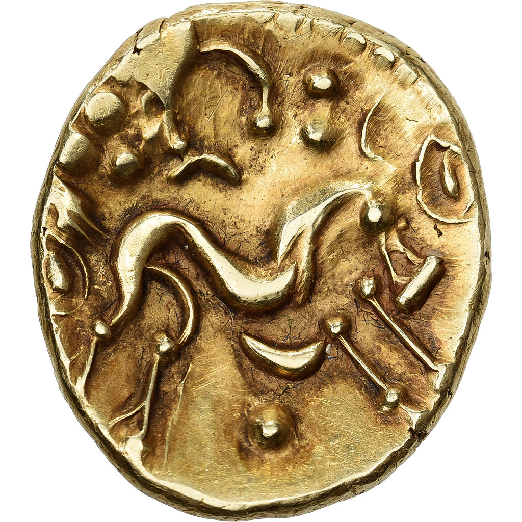 Gaule Belgique, Statère, vers 60-30 av. J.-C., Or, SUP+, Delestrée:240