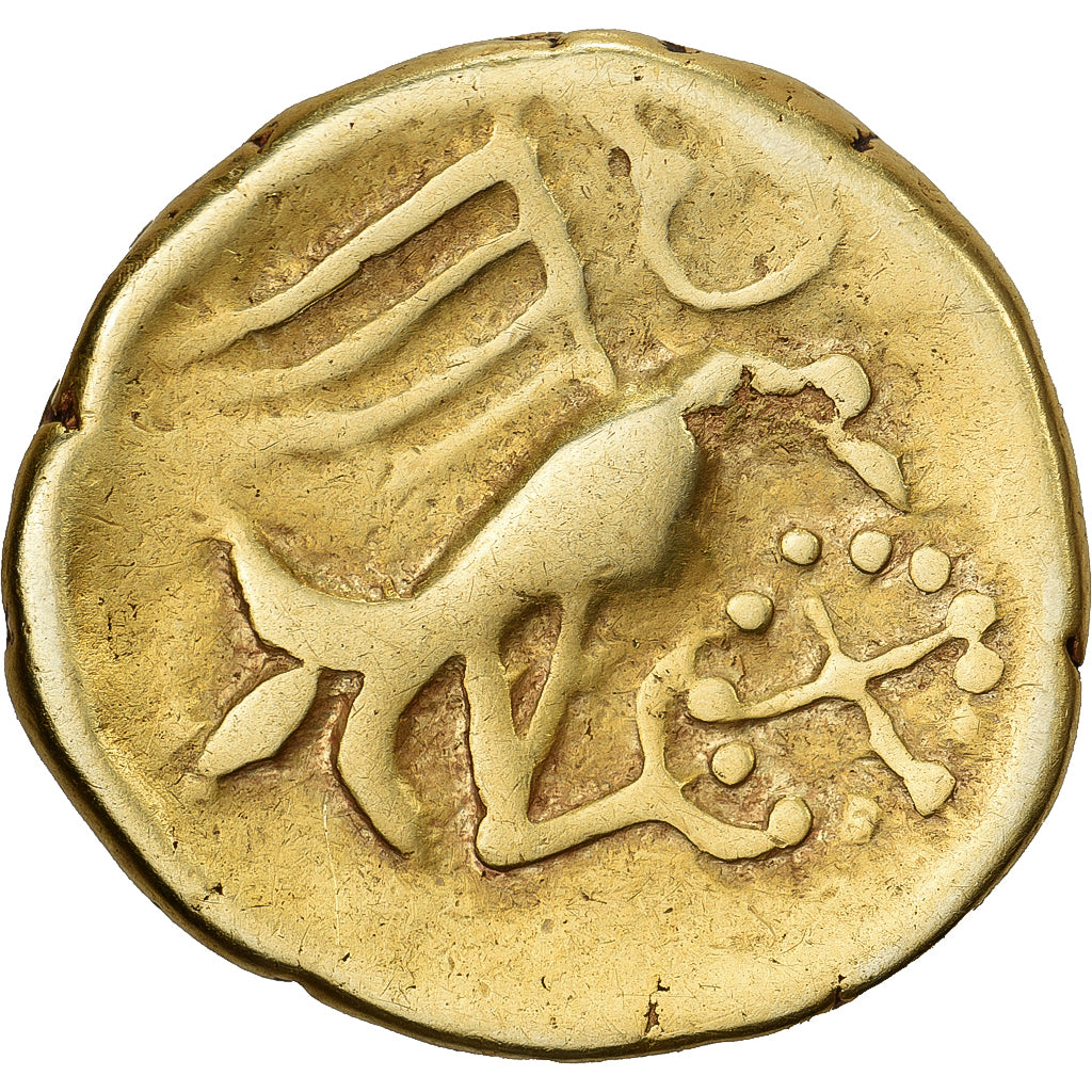 Carnutes, Hemistater, ca. 40-20 BC, Electrum, EF(40-45), Delestrée:2566var