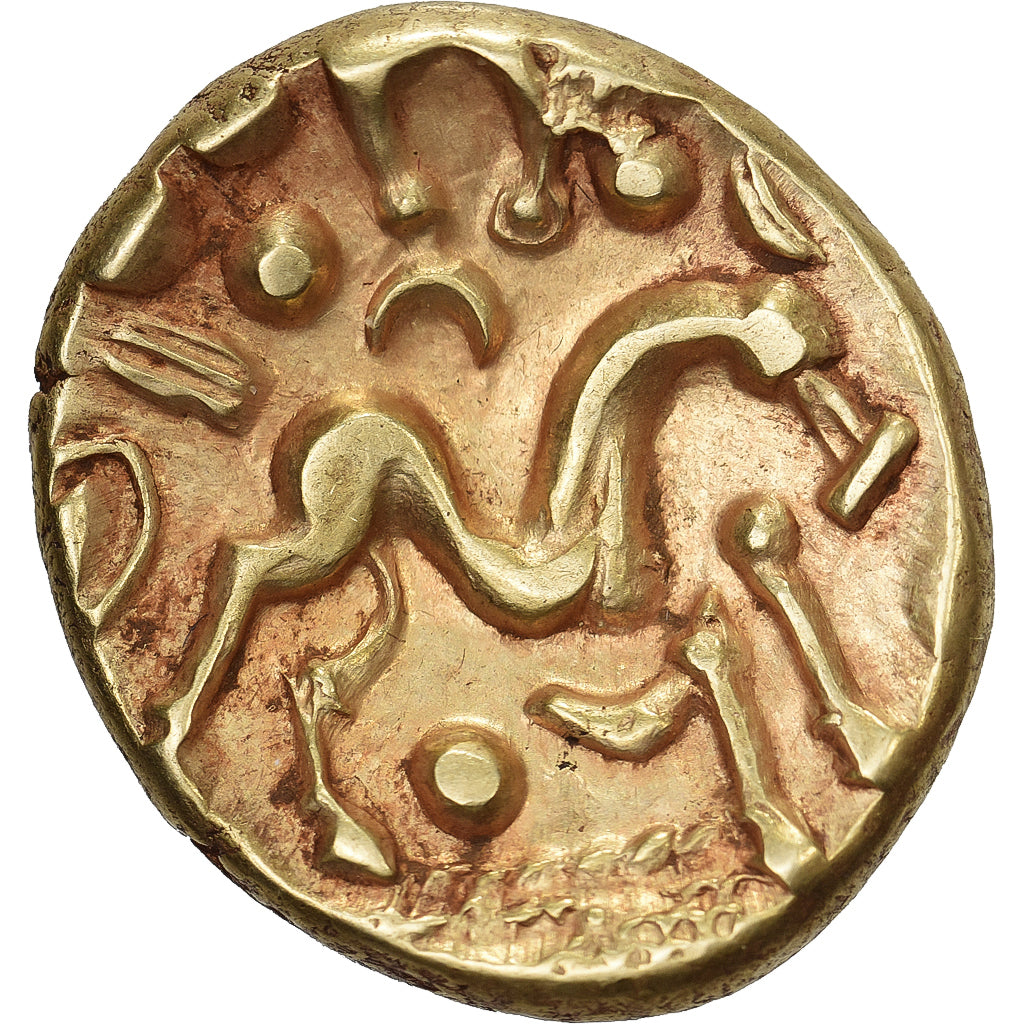 Gaule Belgique, Statère, vers 60-30 av. J.-C., Or, SUP, Delestrée:240
