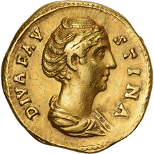 Diva Faustina I, Aureus, 141, Rome, Or, TTB+, RIC:348a