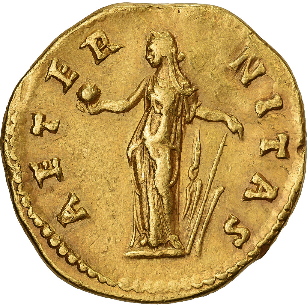 Diva Faustina I, Aureus, 141, Rome, Or, TTB+, RIC:348a
