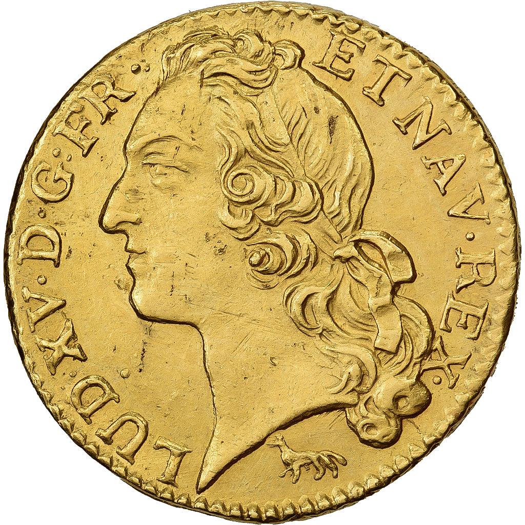 Francia, Louis XV, Louis d'Or, 1755, Paris, Oro, SPL, Gadoury:341