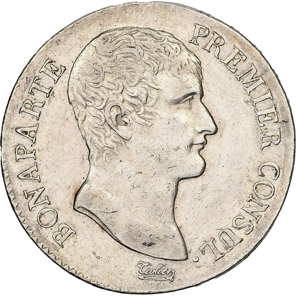 Frankrijk, Napoléon Bonaparte, 5 Francs, An XI, Paris, Zilver, ZF+, Gadoury:577