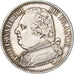 França, Louis XVIII, 5 Francs, 1814, Lille, Prata, AU(50-53), Gadoury:591