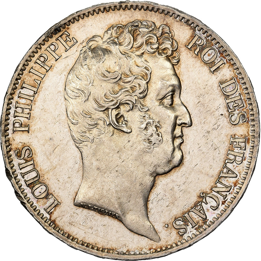 Frankrijk, Louis Philippe I, 5 Francs, 1830, Paris, Without 'I', Zilver, PR