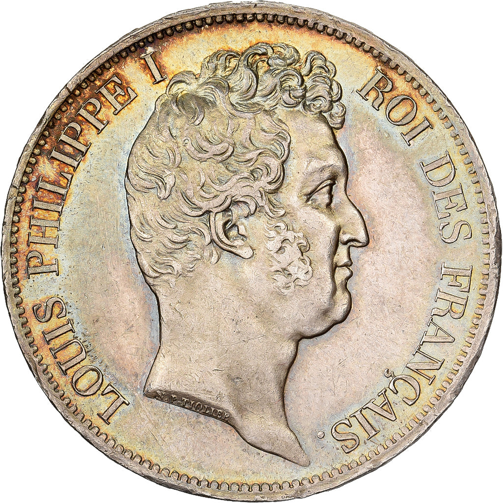 Francia, Louis Philippe I, 5 Francs, 1830, Paris, Raised edge, Plata, EBC