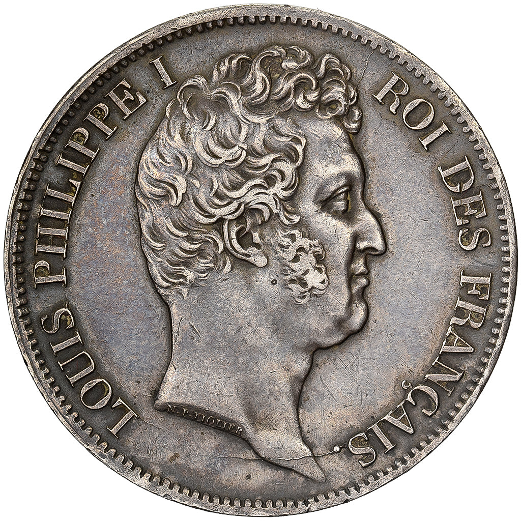 Frankrijk, Louis Philippe I, 5 Francs, 1831, Rouen, Zilver, ZF+, Gadoury:676