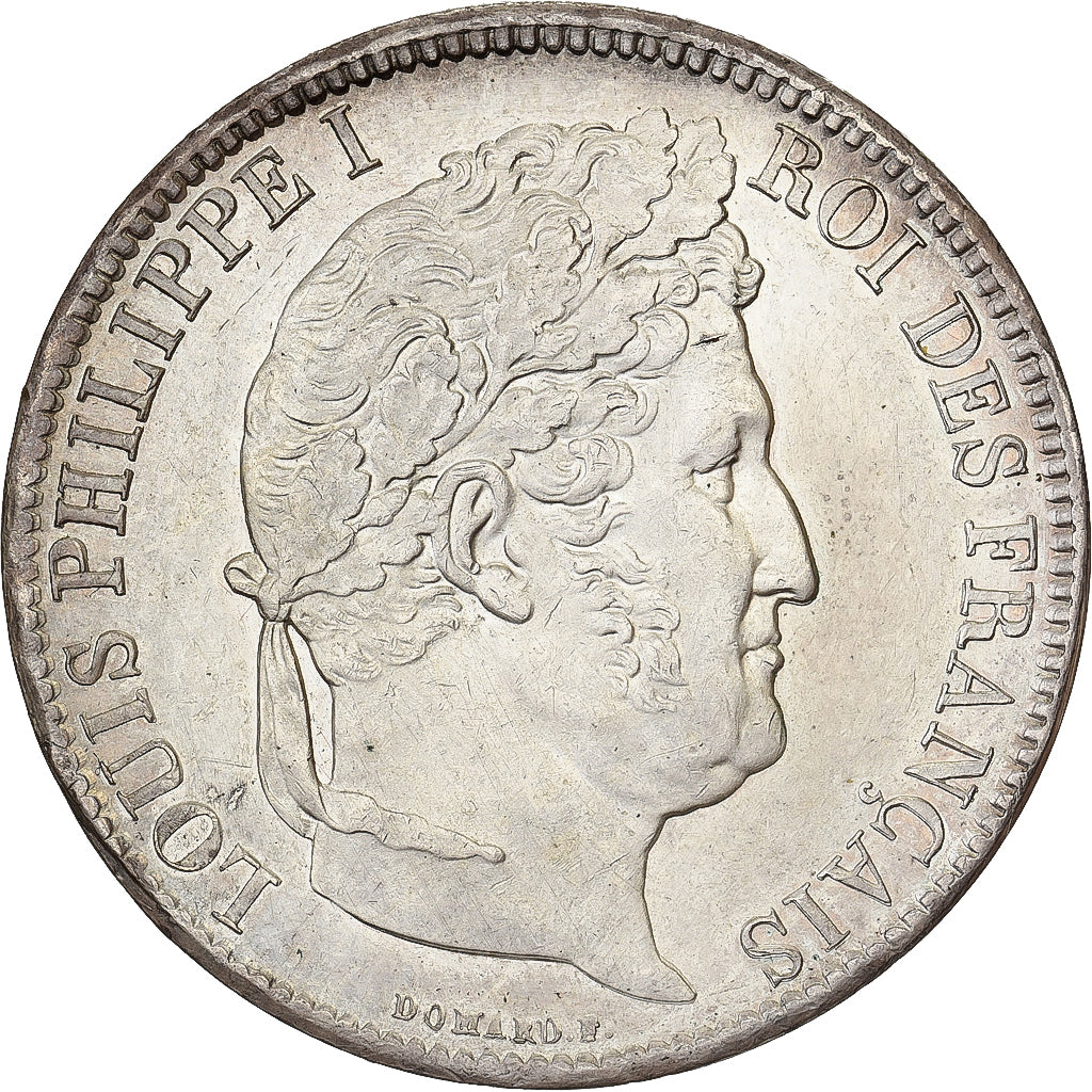 Frankreich, Louis Philippe I, 5 Francs, 1831, Marseille, Incuse edge, Silber