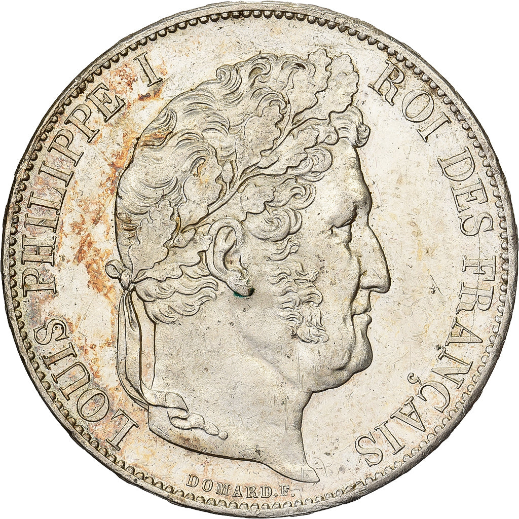 Frankreich, Louis Philippe I, 5 Francs, 1844, Paris, Silber, VZ+, Gadoury:678a