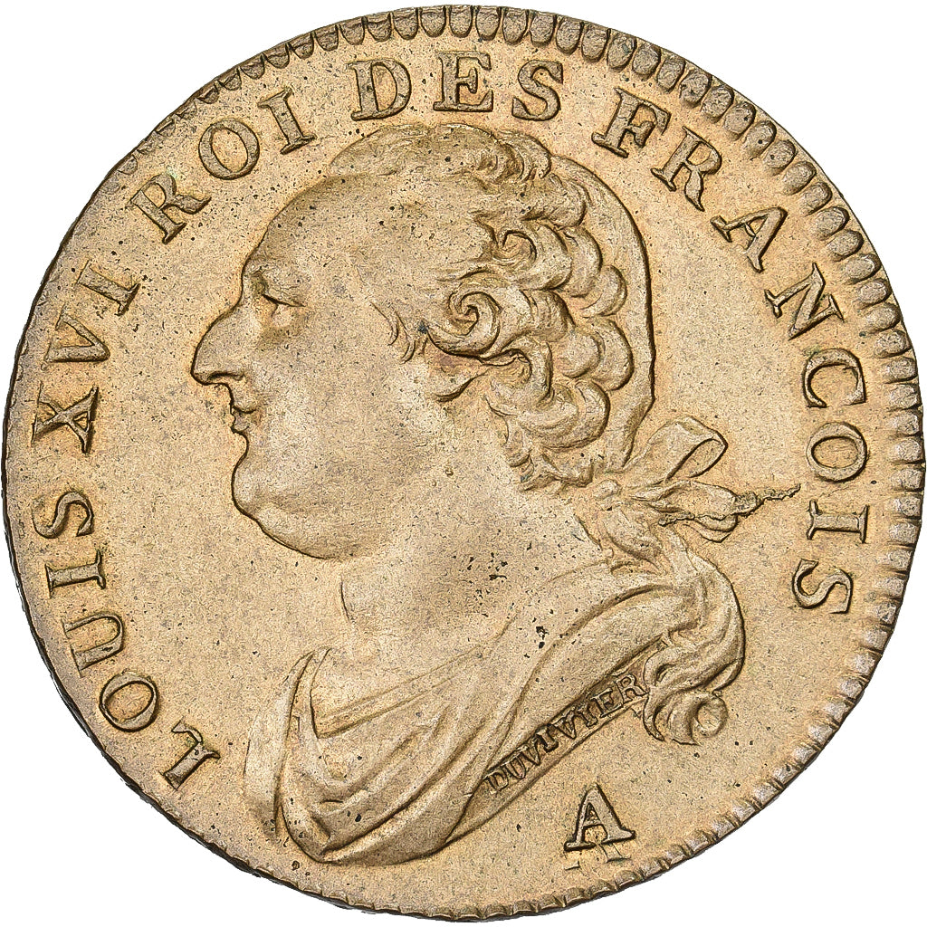 France, Louis XVI, 12 Deniers, 1791·3, Paris, Cuivre, SPL, Gadoury:15